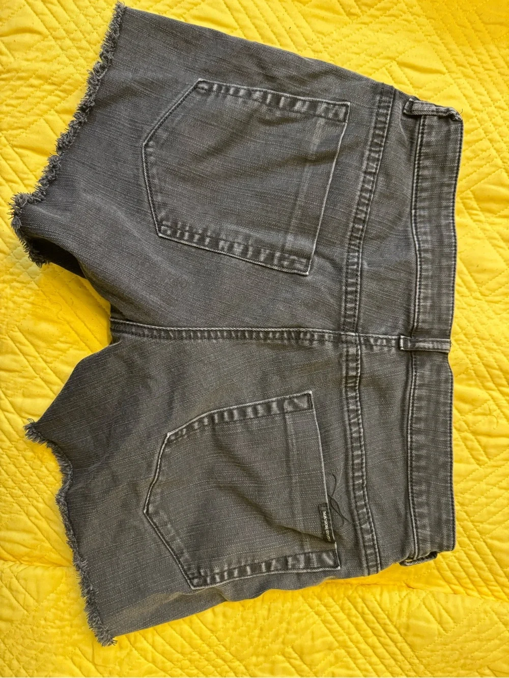 Madison Scotch Women Denim ShortSlate Gray Stud-Trim Denim Shorts